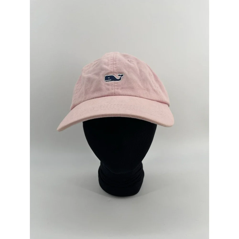 Vineyard Vines‎ Pink Whale Logo Baseball Cap Hat Adjustable Cotton Strapback